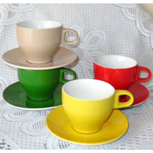Ceramic Stoneware Coffee Cup and Saucer, Dinner Set